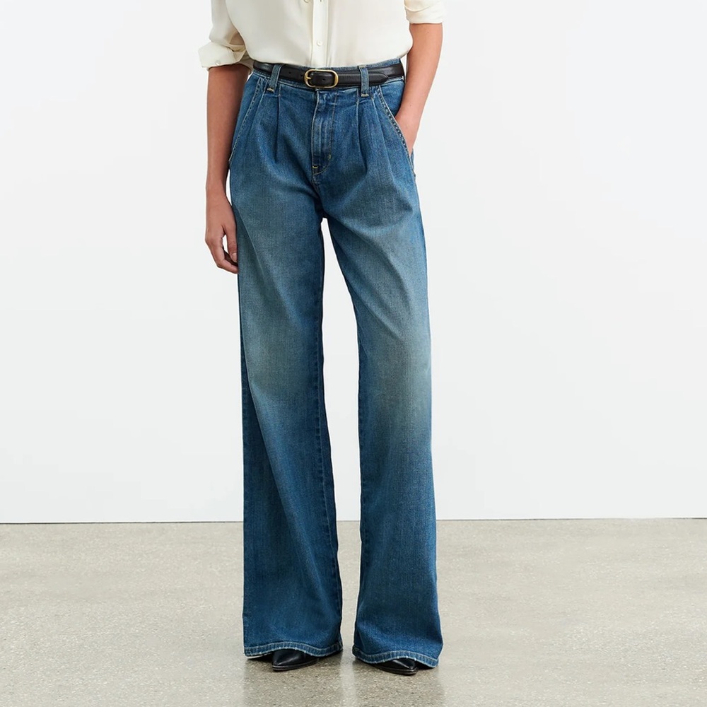 Nili Lotan Flora Jean, wide leg, 70s, flare